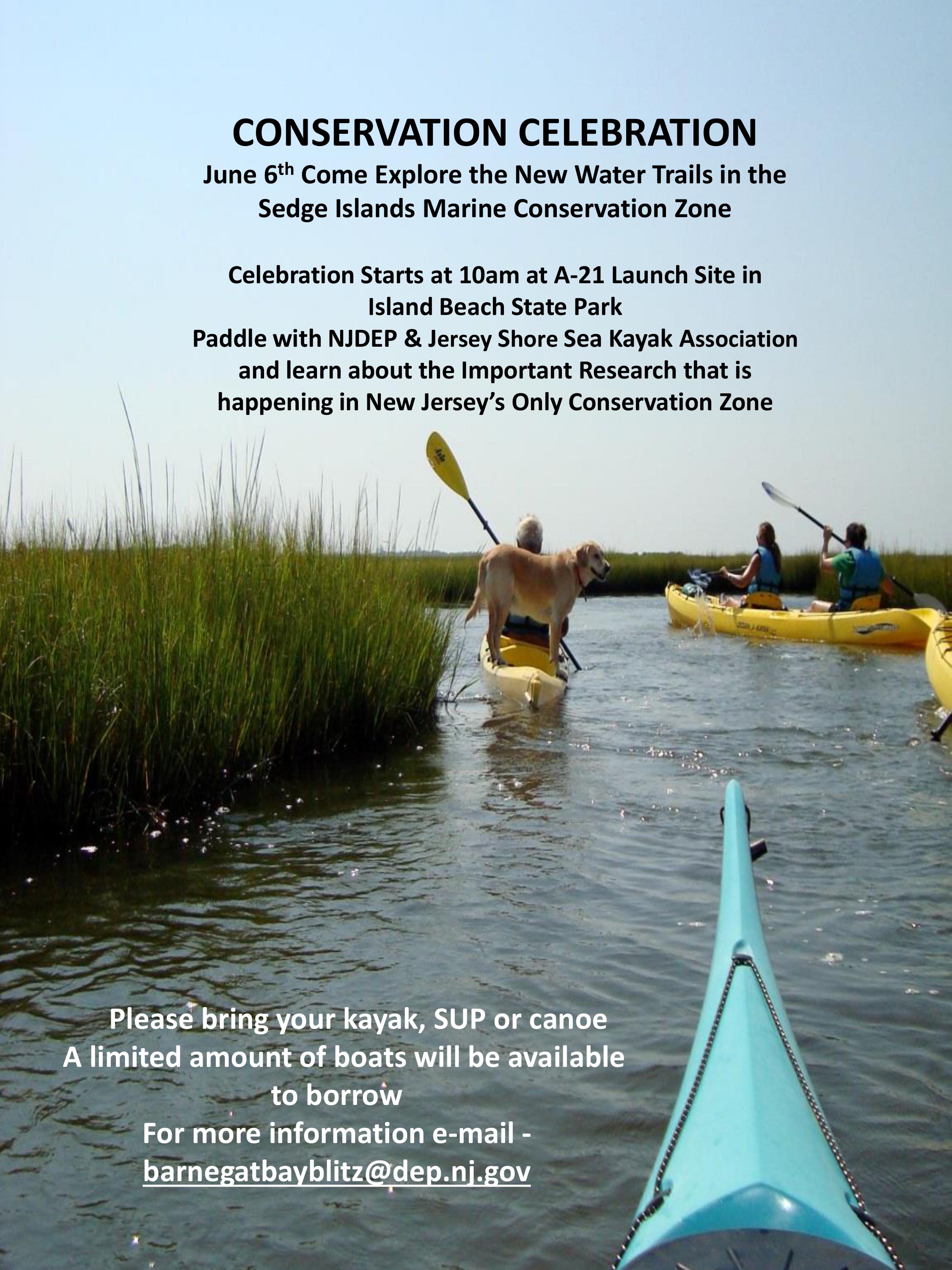 Sedge Island Kayaking Celebration Friends of Island Beach State Park